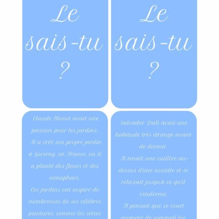 Jeu de cartes créatives